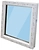 Окно ПВХ одностворчатое 600x500 мм глухое