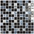 Стеклянная мозаика VIDREPUR Astro черная 31,7х31,7 см