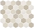 Керамическая мозаика StarMosaic LB Mix ANTISLIP Hexagon бежевая 32,5х28,2 см