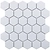 Керамическая мозаика StarMosaic Hexagon small белая 27,8х26,5 см