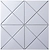 Керамическая мозаика StarMosaic Triangolo белая 26,3х26,3 см