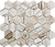 Керамическая мозаика Соты серая 28,2х32,5 см