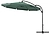 Зонт садовый Cocоa зеленый 276 x 350 cм