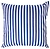 Подушка декоративная Эскар Staipe 40х40 см сине-бежевая