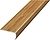 Уголок ЛУКА ПУ 06 900.084 Дуб универсал алюминий 900х40 мм