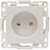 Розетка EKF Стокгольм 1-местная б/з 10 А белый с защ. шторкой