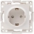 Розетка EKF Стокгольм 1-местная с/з 16А белый с защ. шторкой