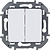 Выключатель Legrand Inspiria 673620 2 клавиши белый