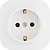 Розетка LEGRAND Quteo 2К 782211 белая