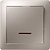 Выключатель OBI Maribo 1 клавиша с индикатором серебро