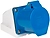 Розетка EKF PROxima PS-123-32-220 синяя