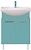 Тумба напольная под раковину MISTY Джулия 65 см голубой