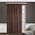 Штора портьерная 270x200 см 1 шт коричневая