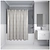 Штора для ванны IDDIS Decor 180х180 см серая