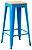 Табурет барный 227073 металл, дерево синий 42x42x76 см