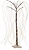 Световая фигура Ива 300 LED IP44 110 см теплый белый