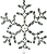 Световая фигура снежинка 144 LED IP44 56 см белый постоянный