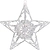 Световая фигура Звезда 40 LED IP44 40 см белый мерцающий