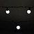 Гирлянда с насадками Шарики 70 LED белая 10 м