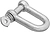 Такелажная скоба сталь 10 мм кольцо