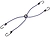 Резиновый шнур с 4 металлическими крючками 8 мм 60 см