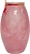 Ваза стеклянная Лайт розовая 7,4х19,5 см