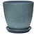 Горшок бетонный гранит изумруд D24H24