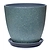 Горшок бетонный гранит изумруд D15 H13