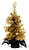 Искусственная ель с подставкой золотая 45 см