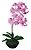 Искусственный цветок орхидея фаленопсис 65 см розовая в горшке
