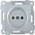 Розетка IEK BOLERO РС10-1-0-Б серебряный