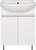 Тумба под раковину напольная Runo Эрика 80х60 см белая