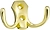 Крючок мебельный KERRON Hooks KR 0020 OT двойной золотистый
