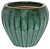 Горшок керамика "Глазурь" зеленый D38 H32