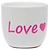 Горшок керамика love белый/светло-розовый D13,5 H12,5