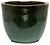 Горшок керамика "Глазурь" салатовый D28 H22
