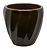 Горшок керамика "Глазурь" бронза D30,5 H29