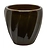 Горшок керамика "Глазурь" бронза D24,5 H23