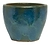 Горшок керамика "Глазурь" синий D27 H20
