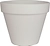 Горшок пластиковый белый D24 H20