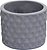 Горшок с Суккулентом серый цемент-4 D7 H6