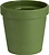 Кашпо со встроенным дренажем ТЕРРА оливковый D13 H12,8