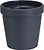Кашпо со встроенным дренажем ТЕРРА антрацит D13 H12,8