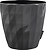 Кашпо со встроенным дренажем СОЛО"RUBY" антрацит D16,5 H16