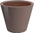 Кашпо со встроенным дренажем КЛАССИКА мокко D19 H16