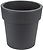 Кашпо тубус IDEA графитовый D20 H20
