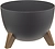 Кашпо флориан IDEA графитовый D25 H18,5