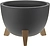 Кашпо флориан IDEA графитовый D35 H25,5