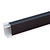 Плинтус для столешницы Квадра алюминий матовый черный 3050 мм 