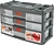 Сет для мелочей Blocker Expert 3 секции серо-свинцовый/оранжевый 31х15х19,5 см